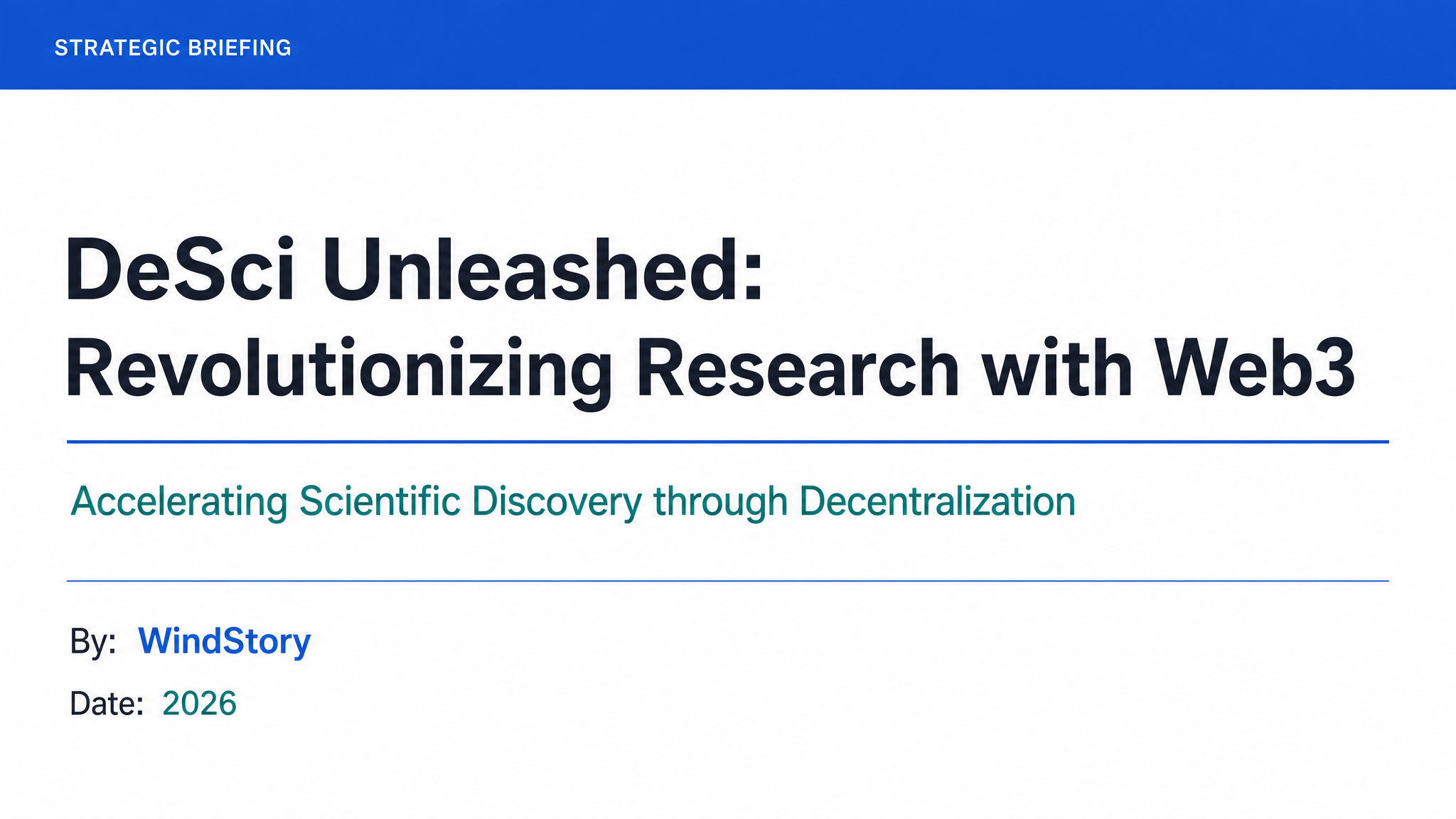 DeSci Unleashed: Revolutionizing Research with Web3