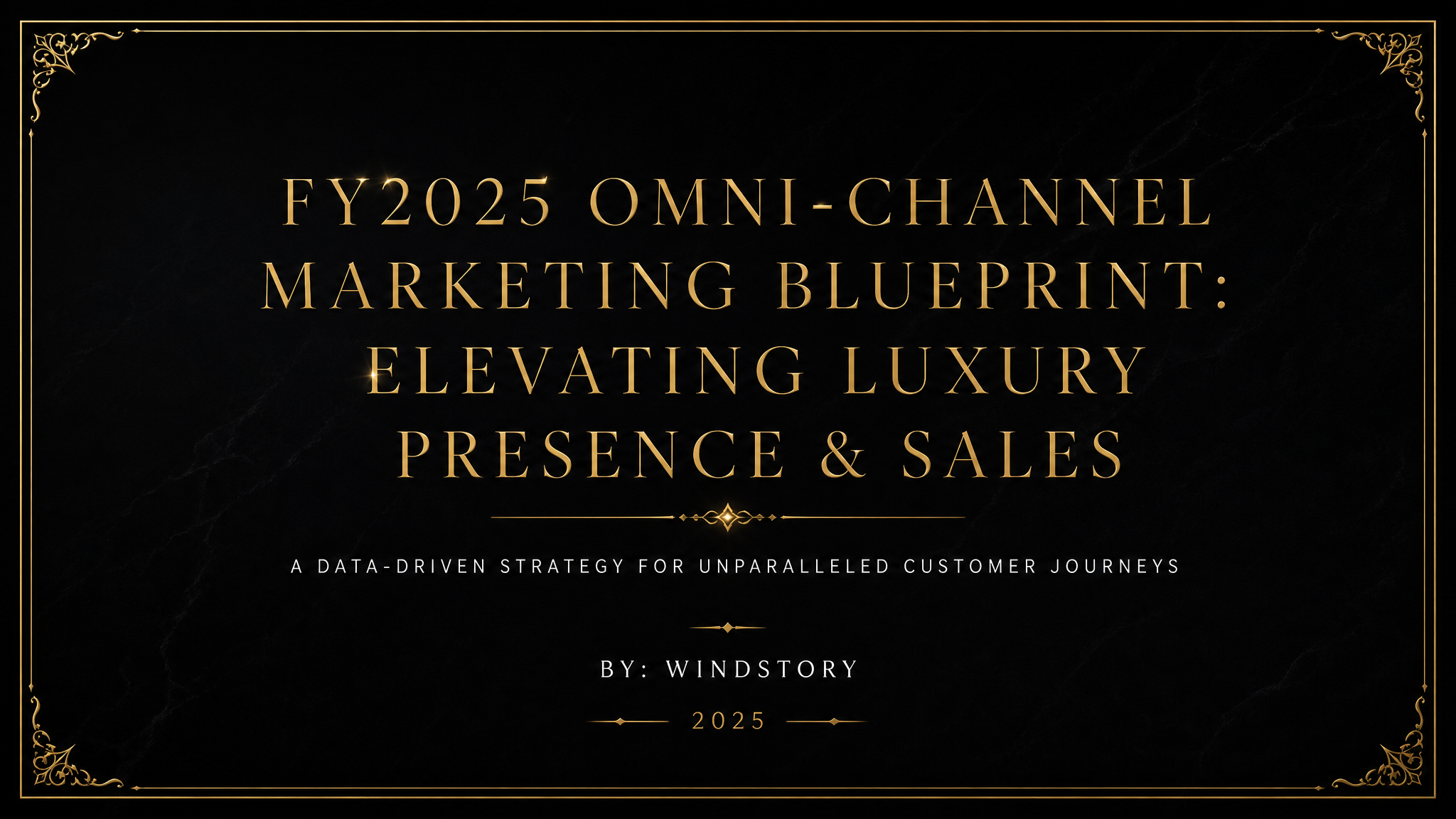 FY2025 Omni-Channel Marketing Blueprint: Elevating Luxury Presence & Sales
