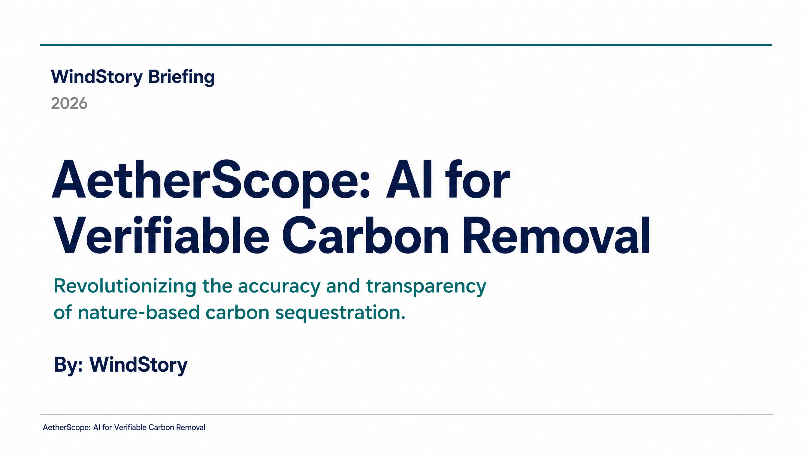 AetherScope: AI for Verifiable Carbon Removal