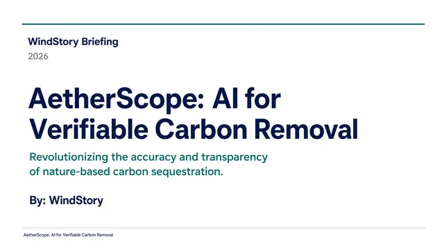 AetherScope: AI for Verifiable Carbon Removal