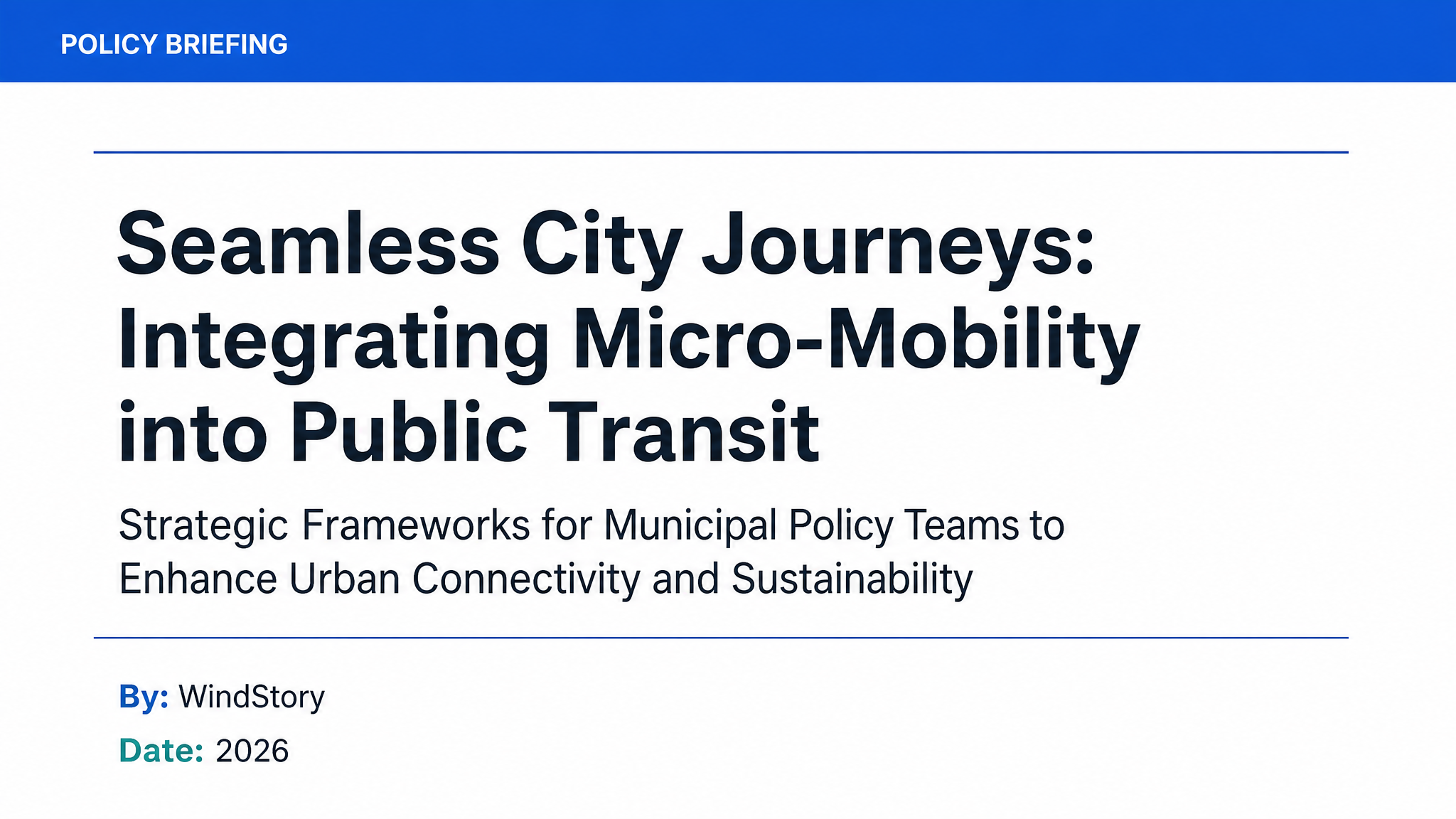 Seamless City Journeys: Integrating Micro-Mobility into Public Transit