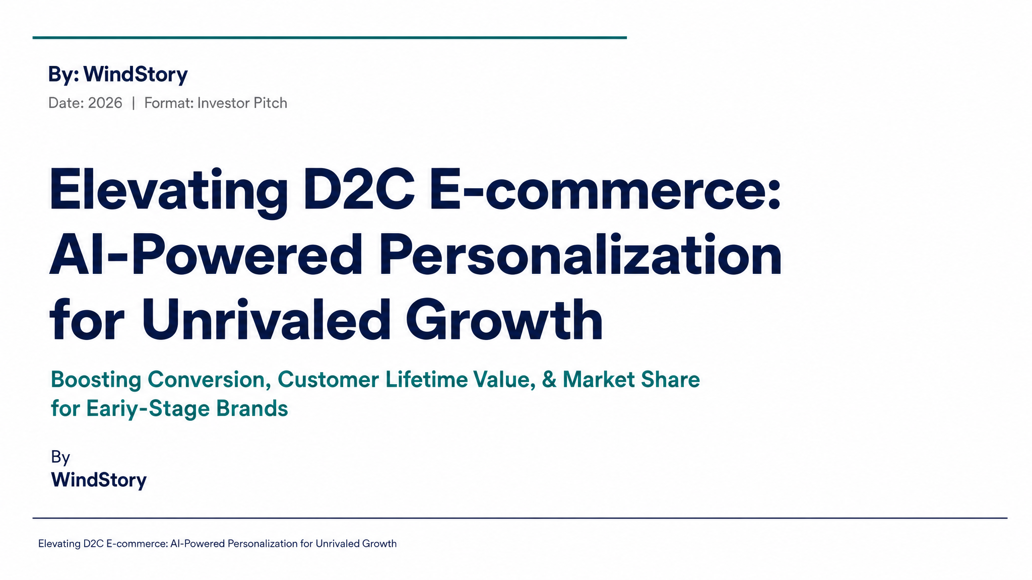 Elevating D2C E-commerce: AI-Powered Personalization for Unrivaled Growth