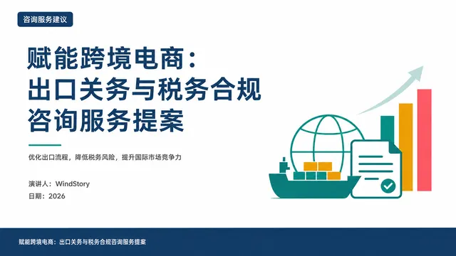 赋能跨境电商：出口关务与税务合规咨询服务提案