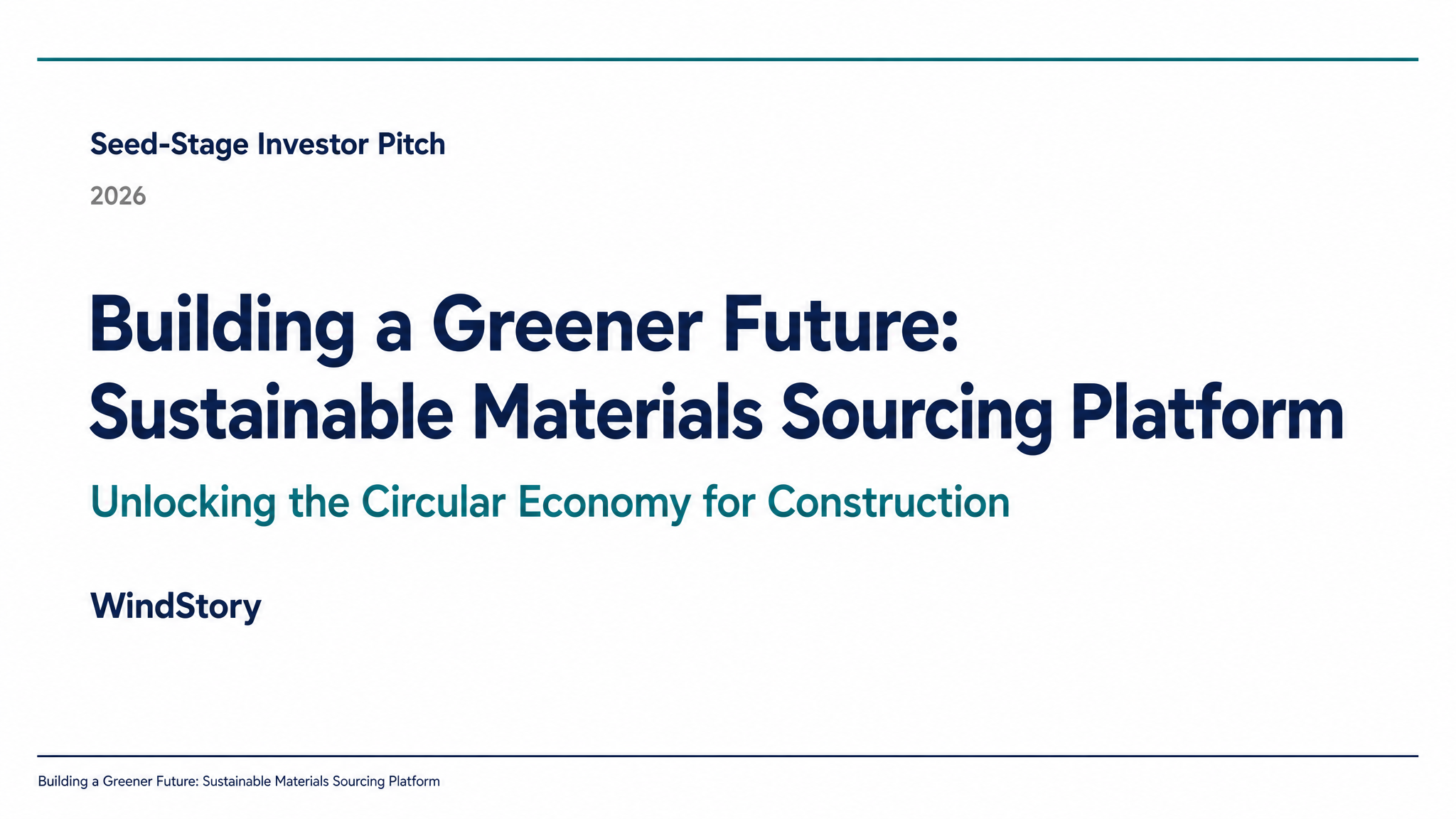 Building a Greener Future: Sustainable Materials Sourcing Platform