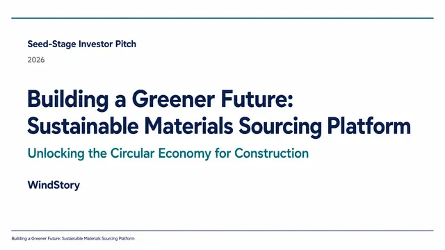 Building a Greener Future: Sustainable Materials Sourcing Platform