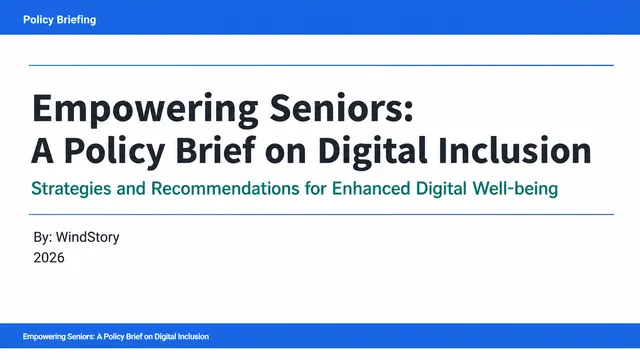 Empowering Seniors: A Policy Brief on Digital Inclusion