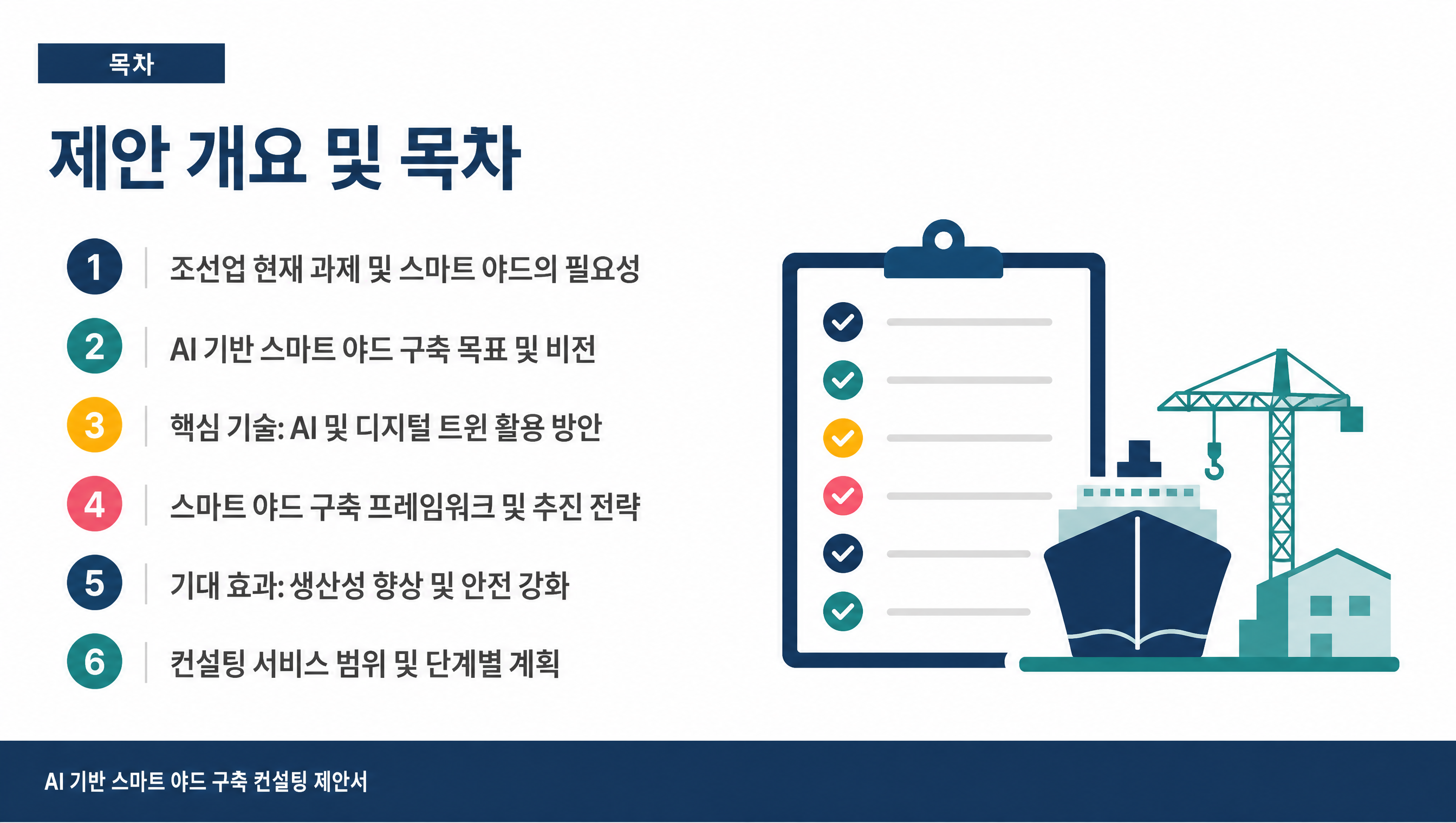 제안 개요 및 목차