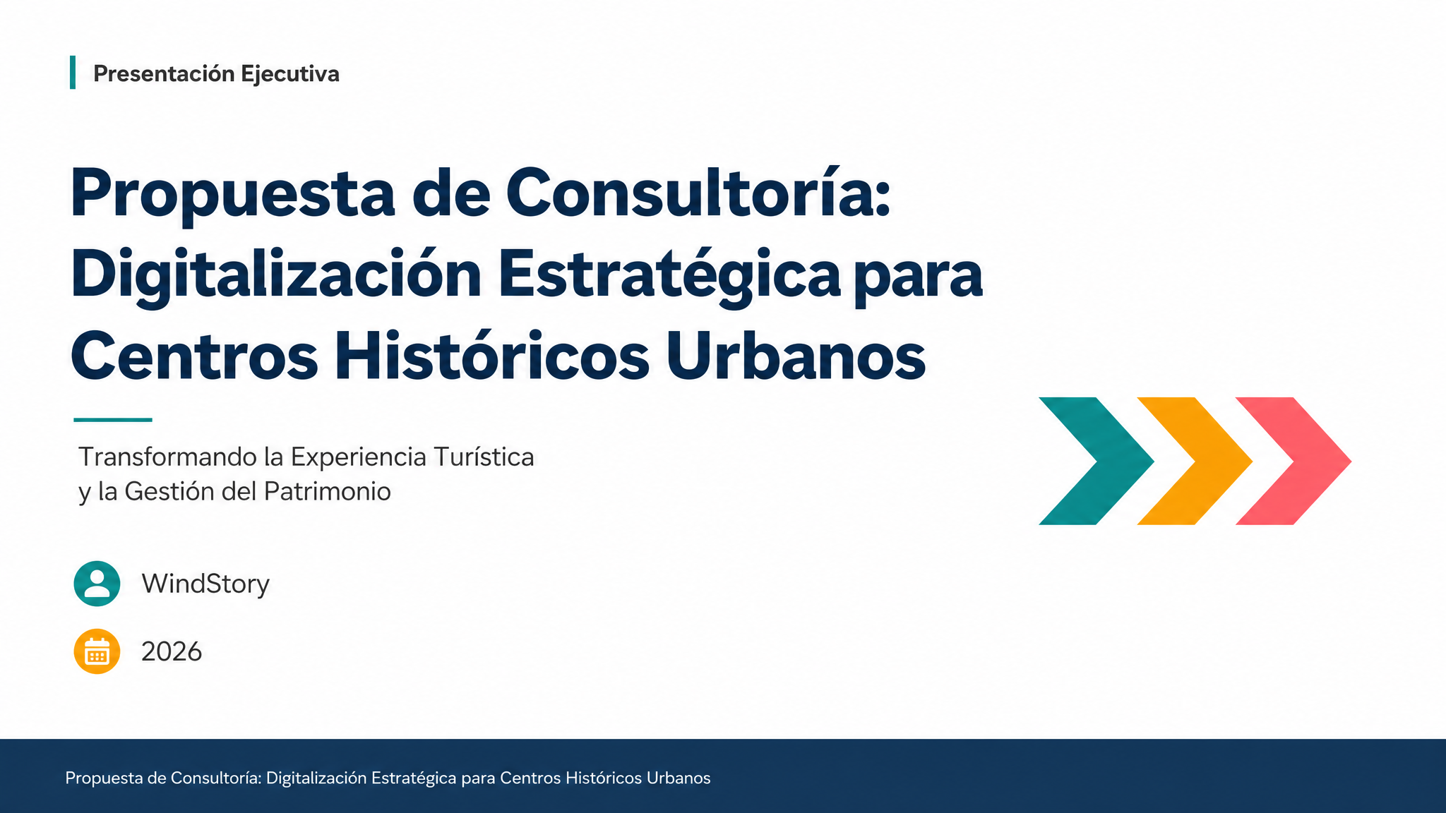 Propuesta de Consultoría: Digitalización Estratégica para Centros Históricos Urbanos