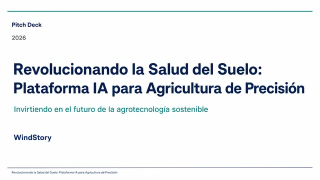 Revolucionando la Salud del Suelo: Plataforma IA para Agricultura de Precisión