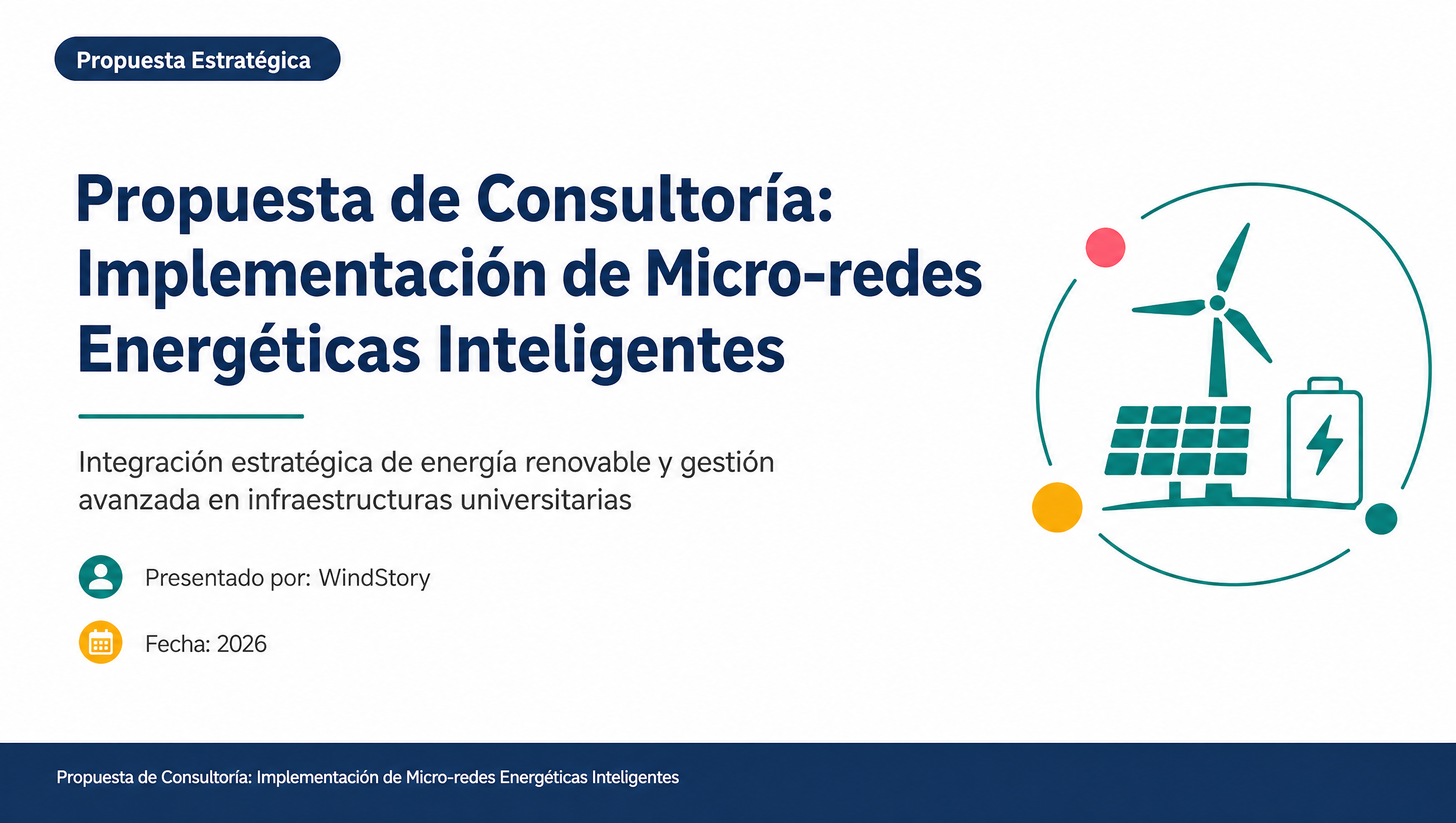 Propuesta de Consultoría: Implementación de Micro-redes Energéticas Inteligentes