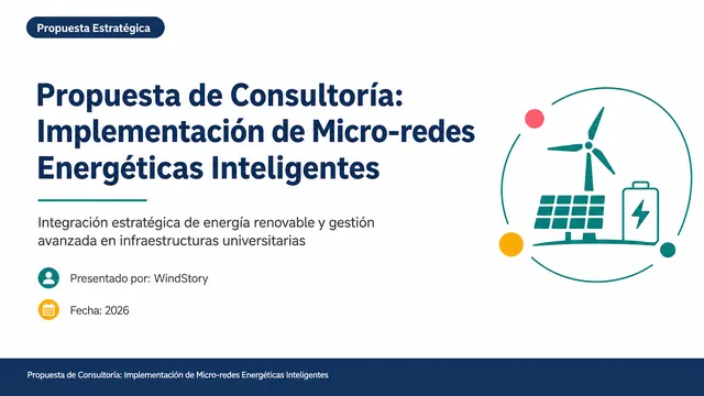 Propuesta de Consultoría: Implementación de Micro-redes Energéticas Inteligentes