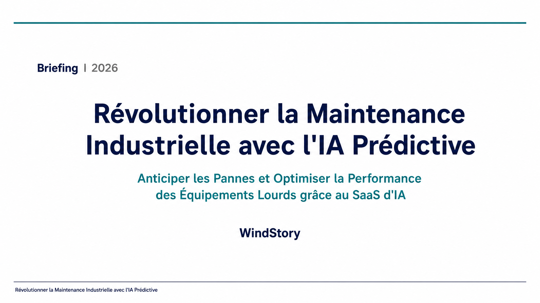 Révolutionner la Maintenance Industrielle avec l'IA Prédictive