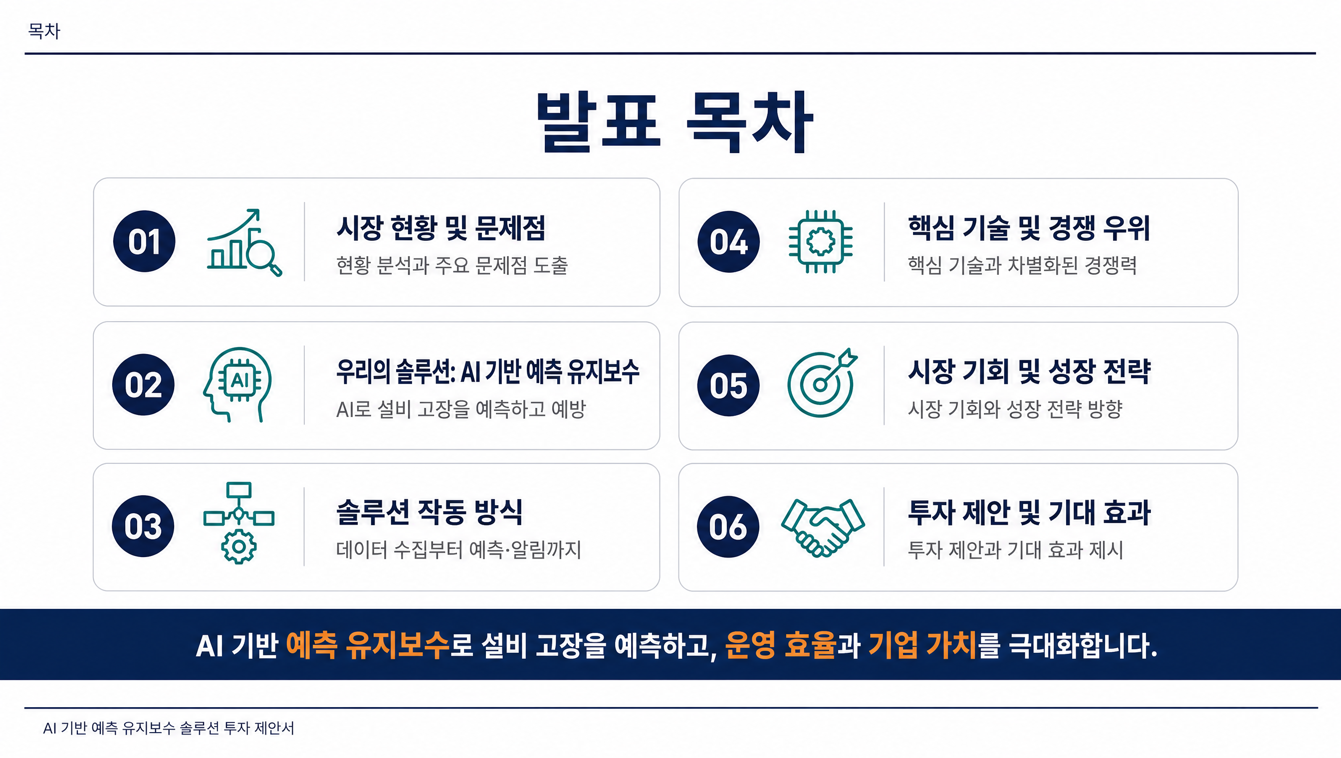 발표 목차