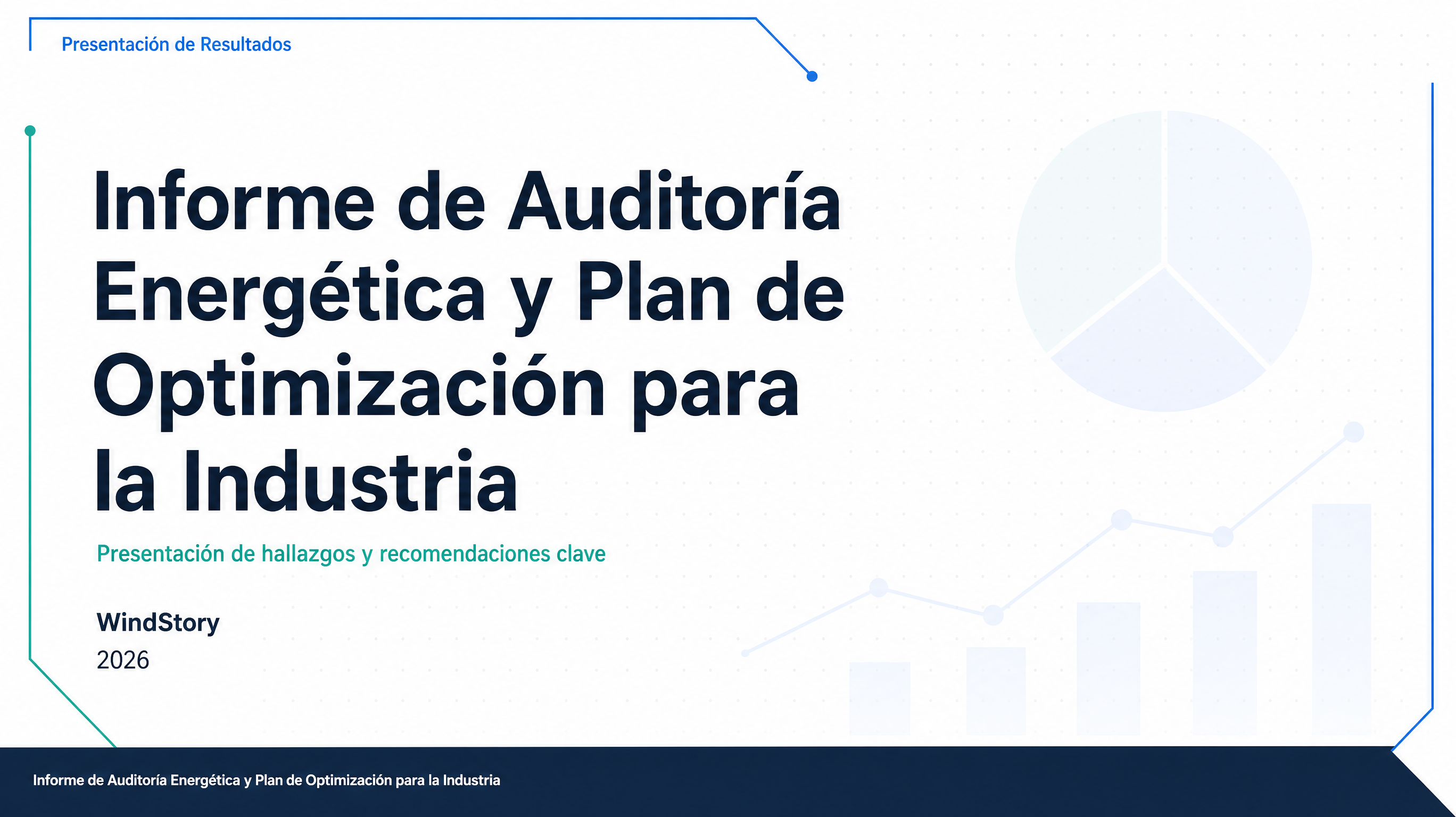 Informe de Auditoría Energética y Plan de Optimización para la Industria