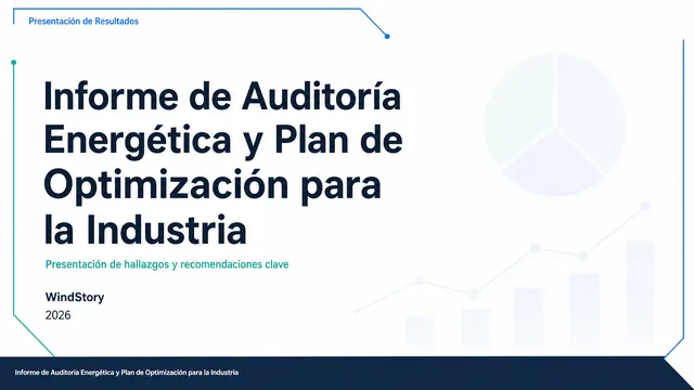 Informe de Auditoría Energética y Plan de Optimización para la Industria
