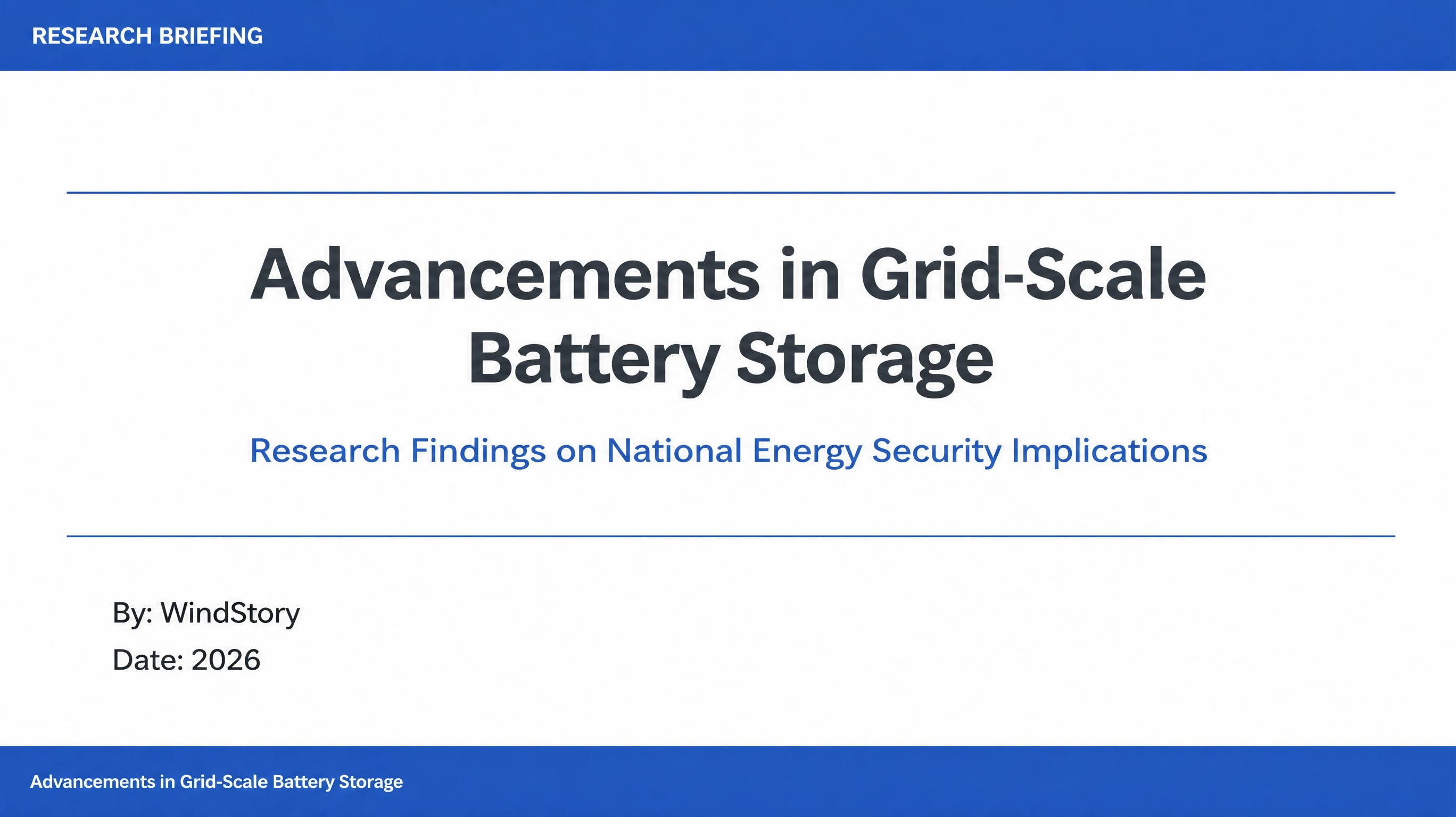 Advancements in Grid-Scale Battery Storage