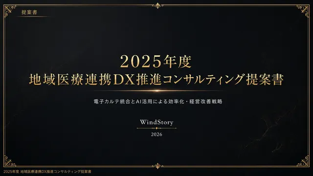 2025年度 地域医療連携DX推進コンサルティング提案書