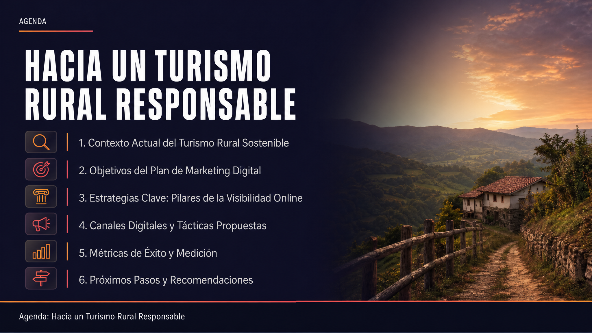 Agenda: Hacia un Turismo Rural Responsable