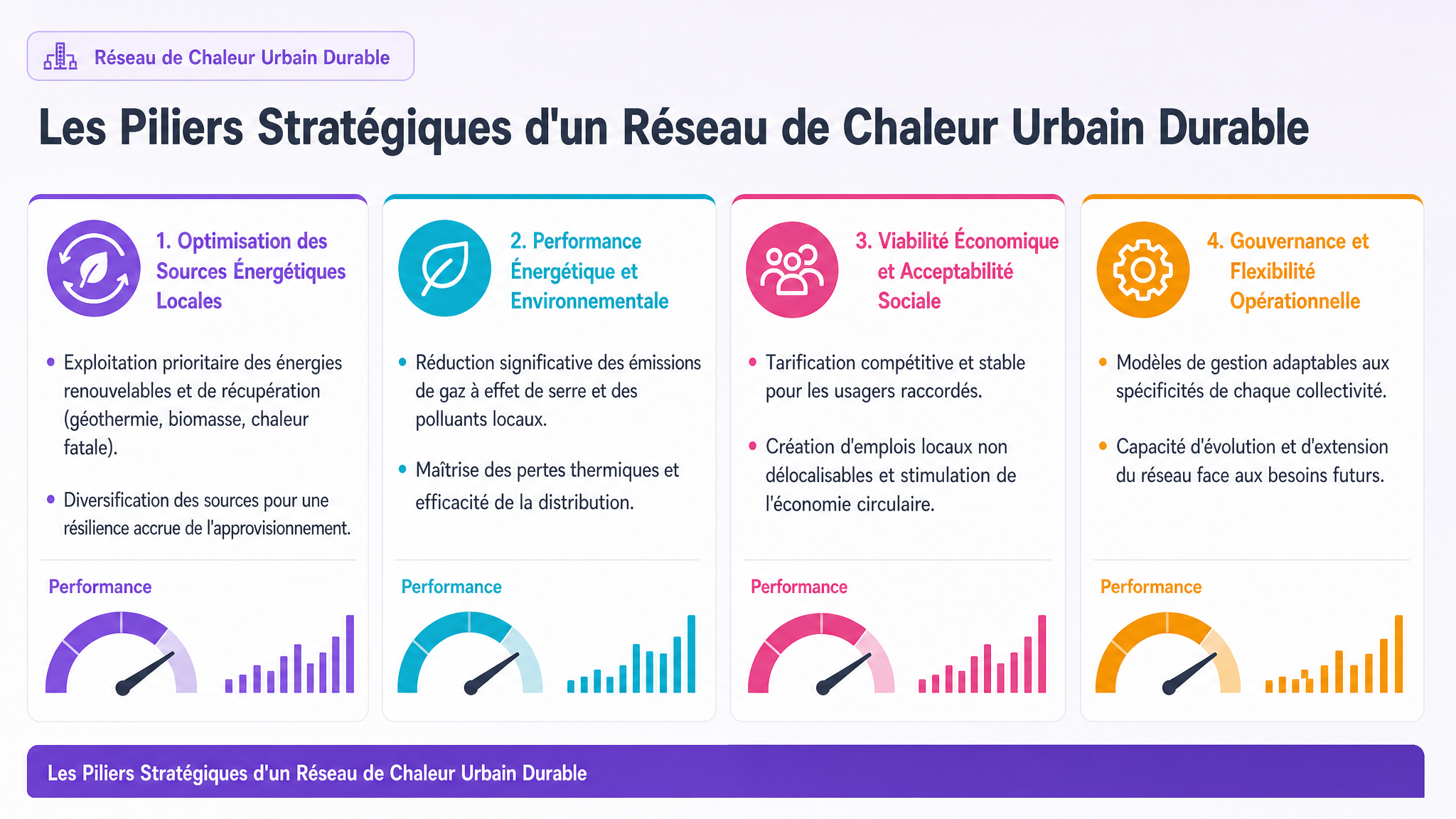 Les Piliers Stratégiques d'un Réseau de Chaleur Urbain Durable
