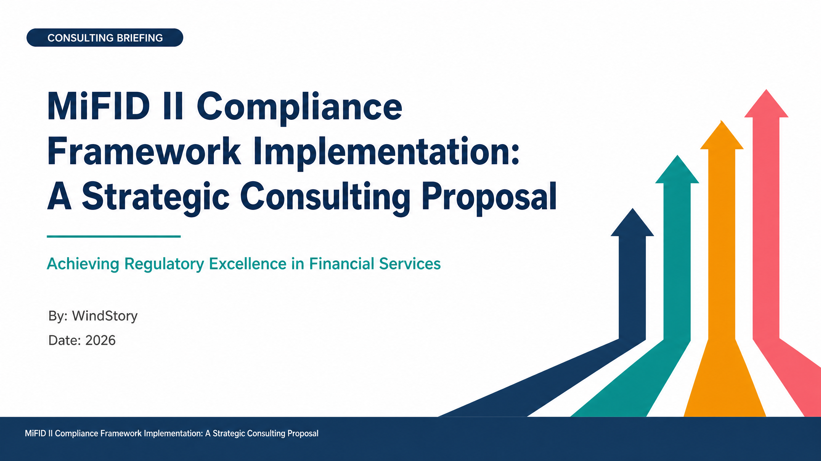 MiFID II Compliance Framework Implementation: A Strategic Consulting Proposal
