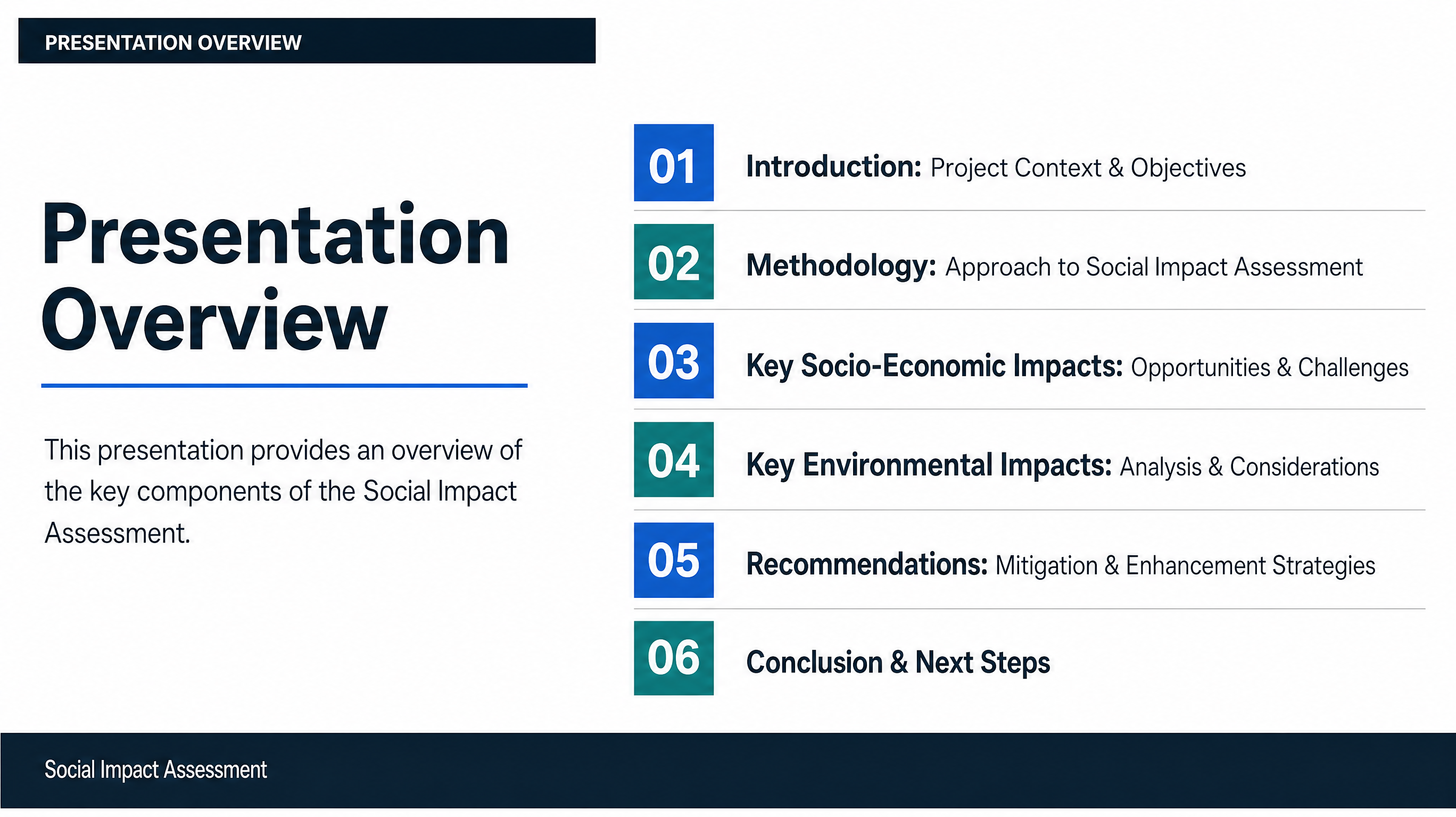 Presentation Overview